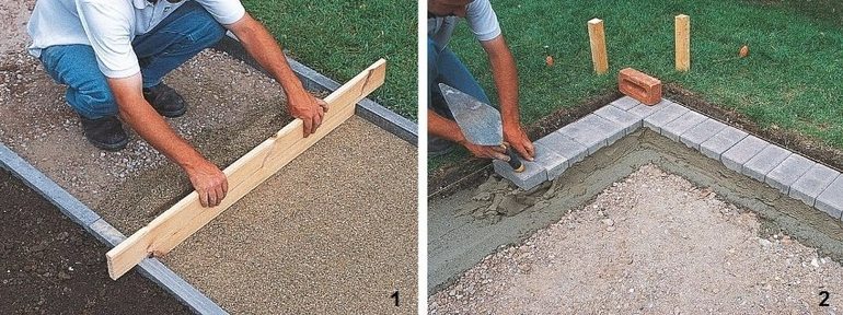 Как правильно уложить тротуарную плитку 