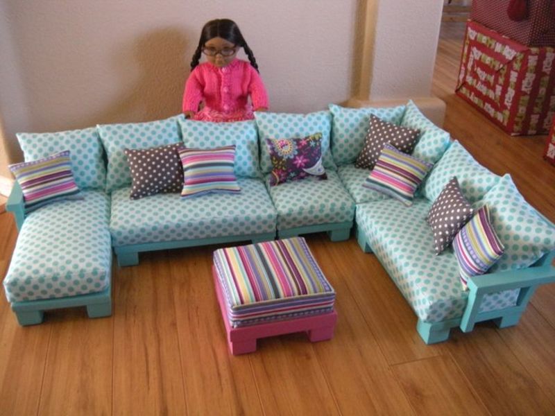 Раскладной диван для кукол своими руками