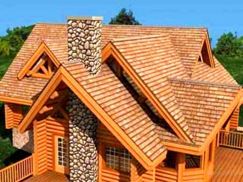 Внешний вид деревянной крыши