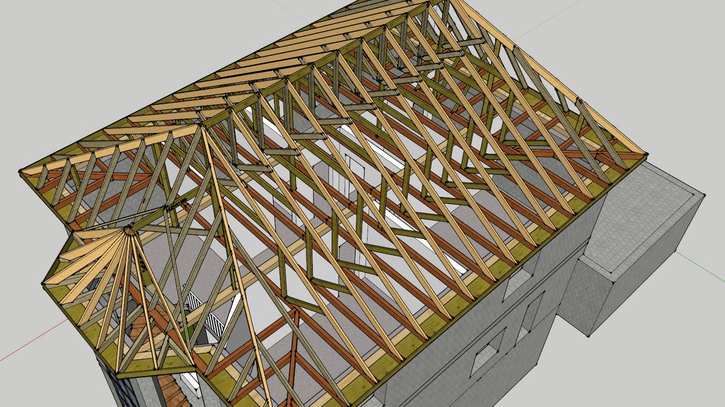 Стропильная система вальмовой крыши: расчет, устройство, конструкция .