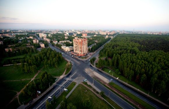 Вид с башни ЦНИИ РТК в Санкт-Петербурге