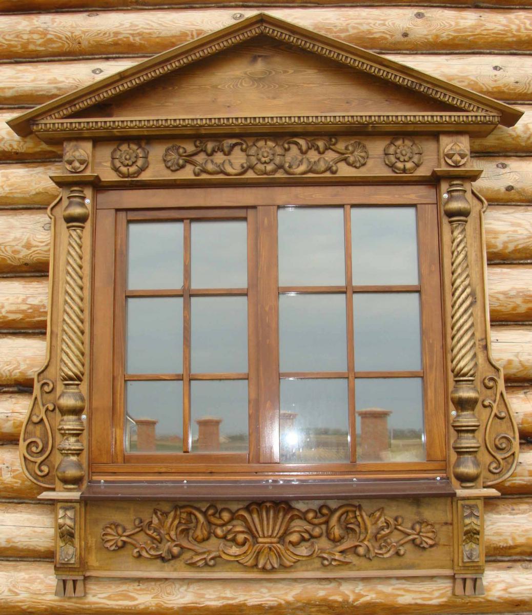 обрамление окон деревянного дома