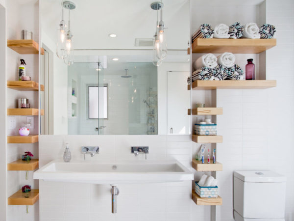 8 идей для обустройства ванной без шкафов
